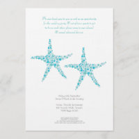 Estrela do mar de turquesa do Aqua do casamento do