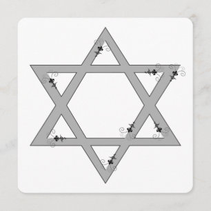 Convites estrela elegante de David