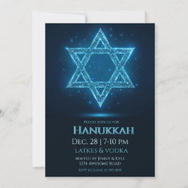 Convites Estrela Elétrica brilhante do Partido David Hanukk