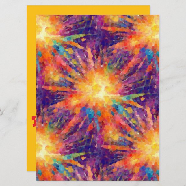 Convites Estrela Explosiva (Frente/Verso)