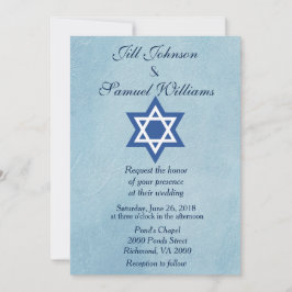 Convites Estrela Judaica de Casamento de David