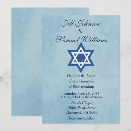 Convites Estrela Judaica de Casamento de David