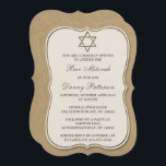Convites Estrela Judaica Rusta De David Bar Mitzvah<br><div class="desc">Estes convites podem ser personalizados para qualquer evento judeu sagrado, incluindo o Bar Mitzvah, Bat Mitzvah, Confirmação, Casamento, etc. Adicione seu texto personalizado usando a seção "Editar este modelo de design" ou clique no botão azul "Personalizá-lo" para alterar o estilo e a cor da fonte ou para adicionar uma foto...</div>