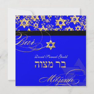 Convites Estrela PixDezines de David, Bar Mitzvah