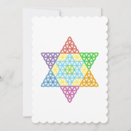 Convites Estrela Sagrada - Estrela Da Vida, 04/3D-CF.