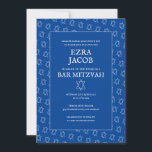 Convites Estrela Simples de David Personalizado B'nai Bat B<br><div class="desc">Cartão perfeito para anunciar um bar mitzvah, bat mitzvah ou outra celebração judaica! Mão fez arte para você! TOTALMENTE PERSONALIZÁVEL! Clique em "Personalizar" acima para editar o texto. Clique em "editar usando a ferramenta design" para ajustar as fontes, as cores e os posicionamentos e para excluir o design do verso,...</div>