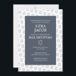 Convites Estrela Simples de David Personalizado B'nai Bat B<br><div class="desc">Cartão perfeito para anunciar um bar mitzvah, bat mitzvah ou outra celebração judaica! Mão fez arte para você! TOTALMENTE PERSONALIZÁVEL! Clique em "Personalizar" acima para editar o texto. Clique em "editar usando a ferramenta design" para ajustar as fontes, as cores e os posicionamentos e para excluir o design do verso,...</div>