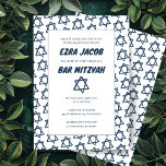 Convites Estrela Simples de David Personalizado B'nai Bat B<br><div class="desc">Cartão perfeito para anunciar um bar mitzvah, bat mitzvah ou outra celebração judaica! Mão fez arte para você! TOTALMENTE PERSONALIZÁVEL! Clique em "Personalizar" acima para editar o texto. Clique em "editar usando a ferramenta design" para ajustar as fontes, as cores e os posicionamentos e para excluir o design do verso,...</div>