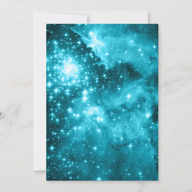 Convites Estrelas Aquáticas Céu em Branco (Frente)