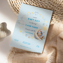 Estrelas Azuis Adoráveis e Urso de Teddy Lua Sonol