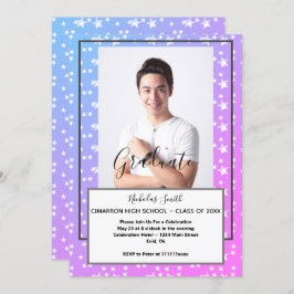 CONVITES ESTRELAS AZUIS MODERNAS FORMANDO MASCULINAS | FEST