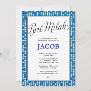 Convites Estrelas Brilhantes/Convite para Circuncisão