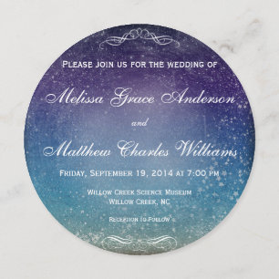 Convites Estrelas Coloridas no Casamento da Noite