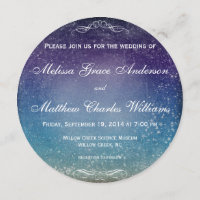 Estrelas Coloridas no Casamento da Noite do Céu