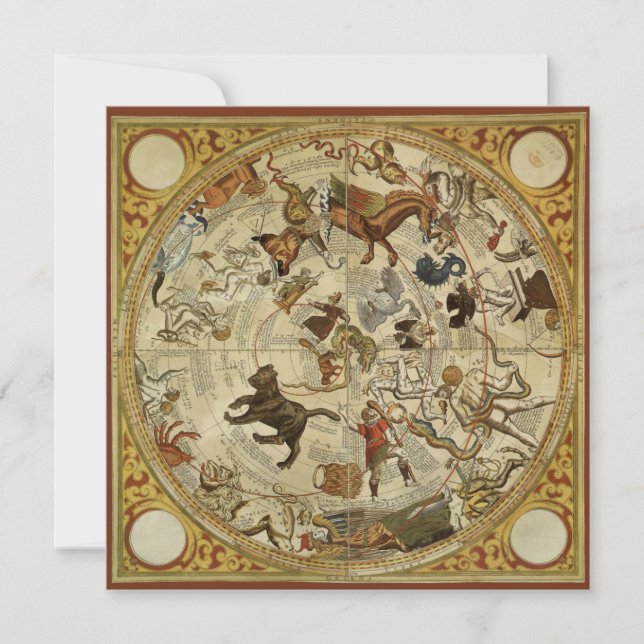 Convites Estrelas de constelação Norte astronômica (Frente)