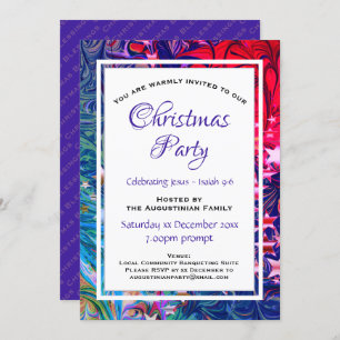 Convites ESTRELAS DE NATAL   Abstrato Winter   Festivo