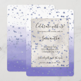 Convites Estrelas de Ombre Roxo
