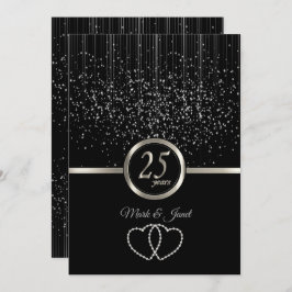 Convites Estrelas do 25 Silver Anniversário