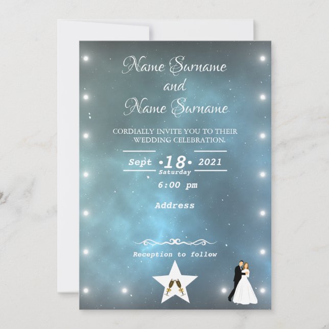 Convites Estrelas do Universo (Frente)