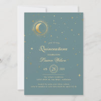Estrelas Douradas Celestiais Pastel Quinceanera