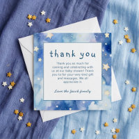 Estrelas e céu noturno obrigado azul