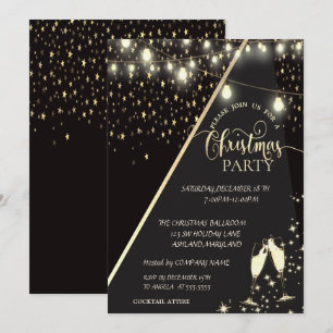 Convites Estrelas,Luzes,Vidro Companhia Festa de Natal