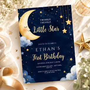 Convites Estrelinha Estrelinha Brilha no Céu Aniversário de