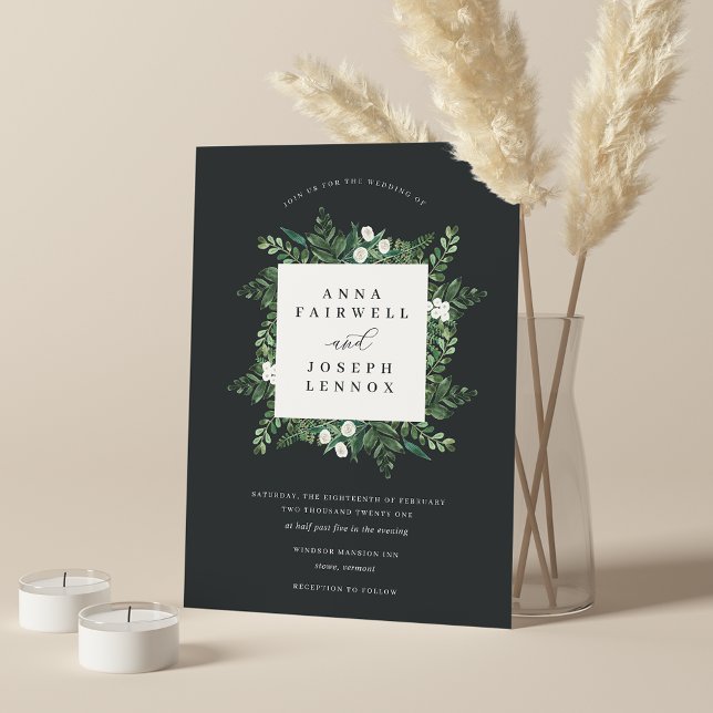Convites Estufa | Casamento Botânico Elegante (Criador carregado)