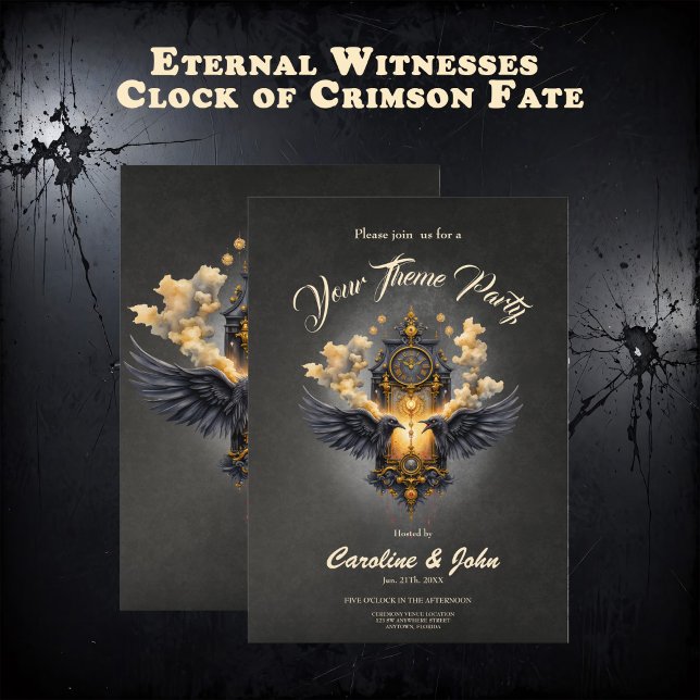 Convites Eternal Witnesses – Clock of Crimson Fate.  (Criador carregado)