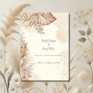 Convites Eterno Boho Neutral Wedding