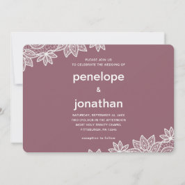 Convites Eterno Casamento de Lace