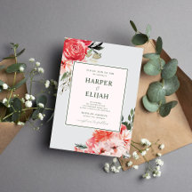 Eterno Floral Blush Red Greenery Casamento