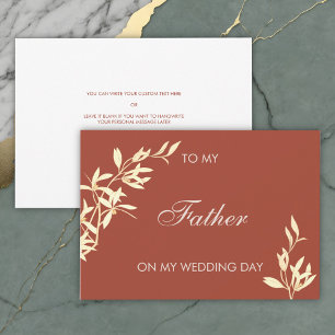 Convites Eterno Floral para o meu pai no meu dia de casamen