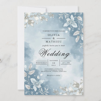 Convites Ethereal Blue Blossom Arch Wedding