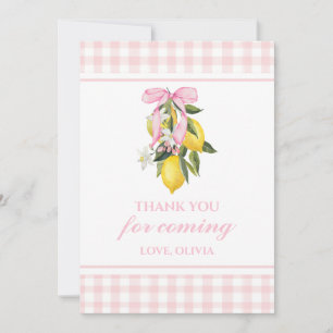 Convites Etiqueta de agradecimento de aniversário Lemon Coq