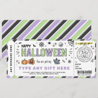 Etiqueta de presentes no Halloween