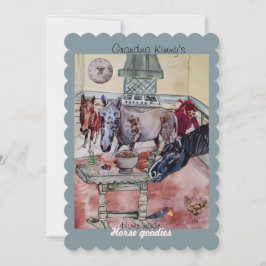 Convites etiqueta personalizada dos cavalos