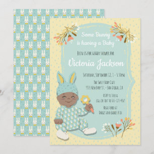 Convites étnicos do chá de fraldas do equipament