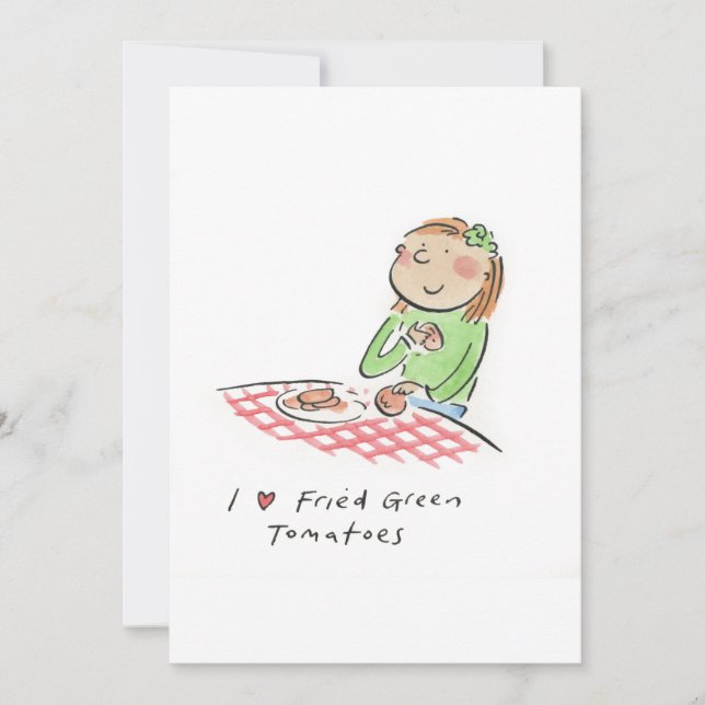 Convites Eu adoro Tomates Verdes Fried (Frente)