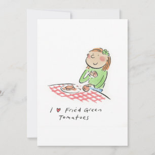 Convites Eu adoro Tomates Verdes Fried