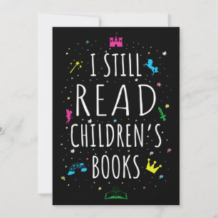 Convites Eu ainda leio livros infantis I
