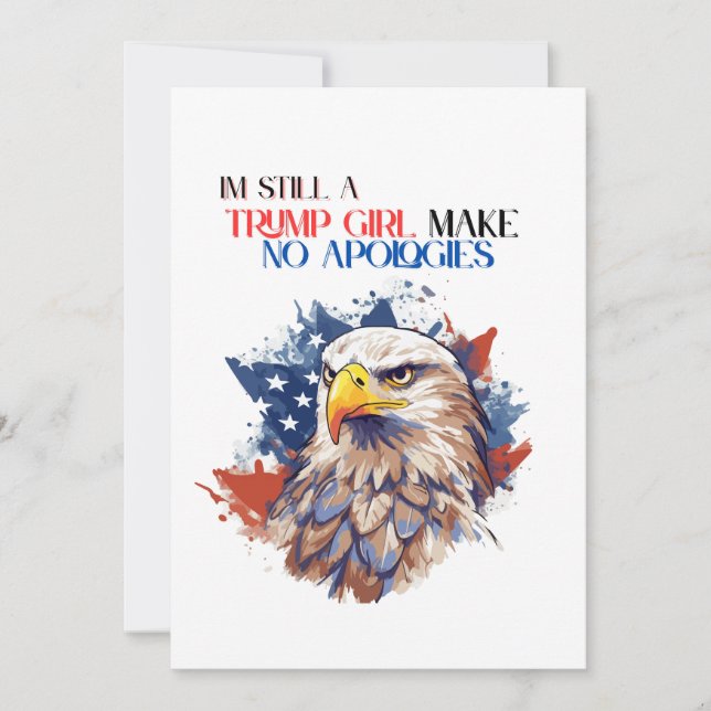 Convites Eu Ainda Sou Uma Garota Idiota Não Faz Desculpas (Frente)