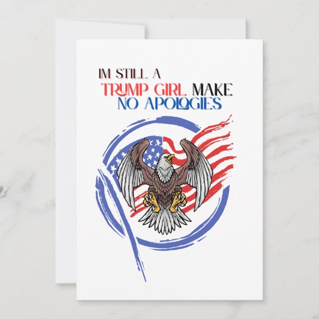 Convites Eu Ainda Sou Uma Garota Idiota Não Faz Desculpas (Frente)