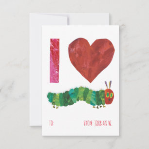 Convites Eu amo Caterpillar muito com fome