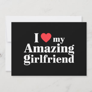 Convites Eu Amo Minha Namorada Incrível Eu Corto Meu Gf Que