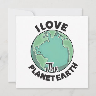 Convites Eu Amo O Planeta Terra