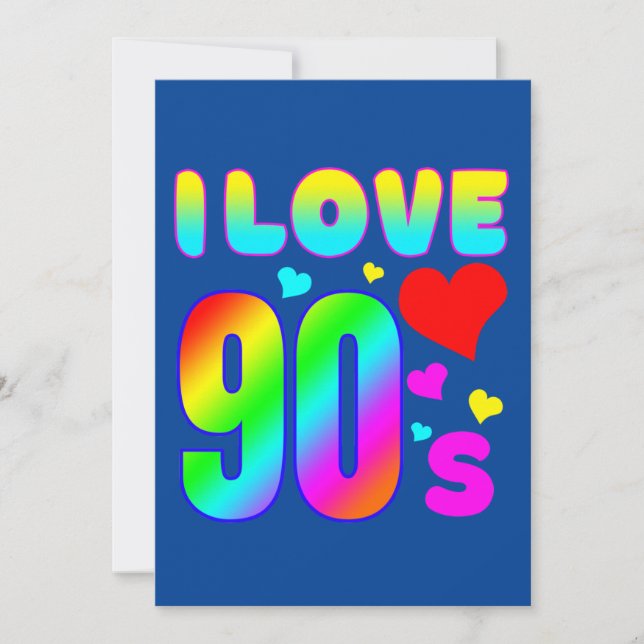 Convites eu amo os anos 90 (Frente)