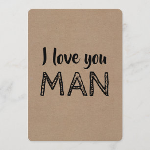 Convites Eu amo você, HOMEM Proposta engraçada para padrinh