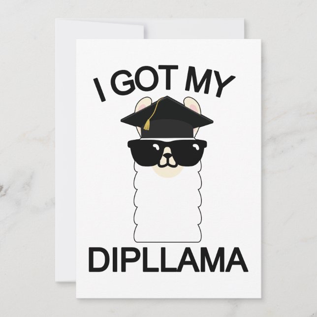 Convites Eu Consegui Meu Diploma (Frente)