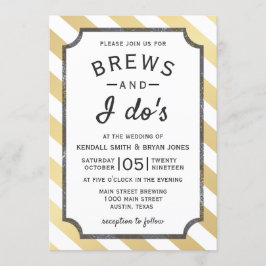 Convites Eu e o Brewery Theme Casamento